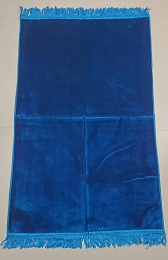 Royal Blue Plain Prayer Mat
