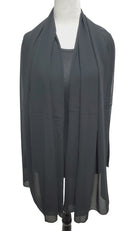 Black Chiffon Maxi Shawl