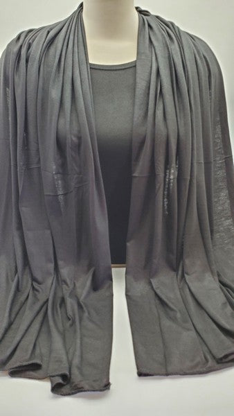 Black Jersey Shawl