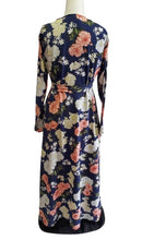 Blue Dahlia Flower Kimono