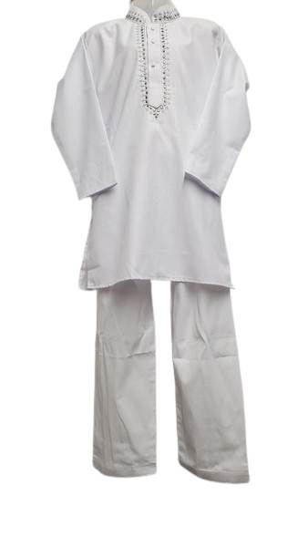 Boys White Pyjama Kurta