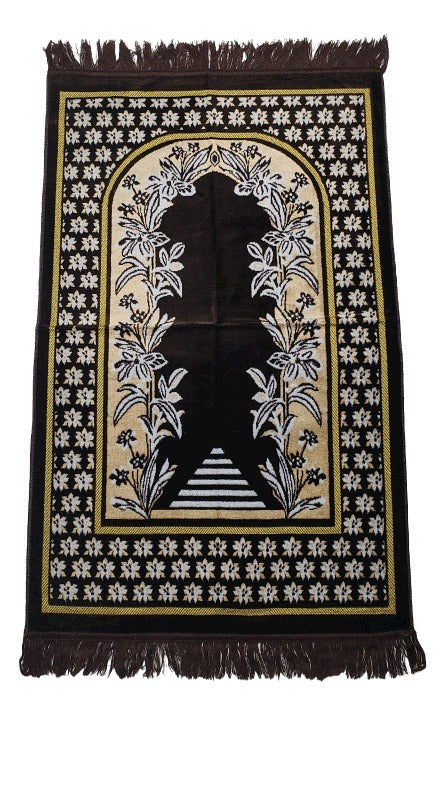 Brown Print Prayer Mat