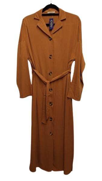 Caramel Brown Abaya Dress