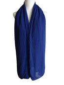 Cobalt Crinkle Chiffon Shawl