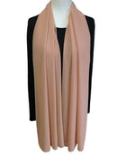 Dusty Peach Chiffon Shawl