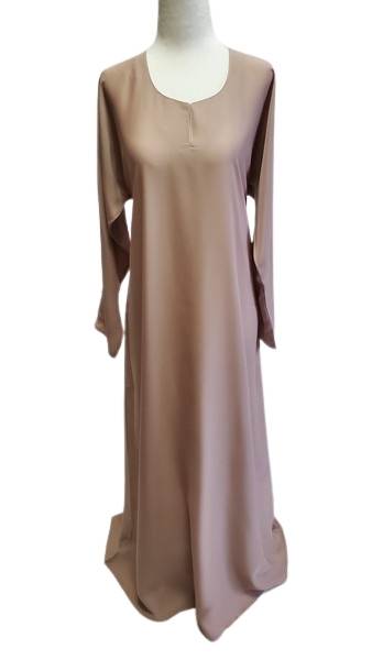 Dusty Pink Plain Abaya