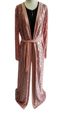 Dusty Pink Polka Lace Kimono