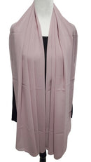 Dusty Rose Chiffon Maxi Shawl