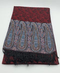 Floral  Burgundy Pashmina Maxi Shawl