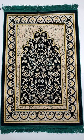 Green Print Prayer Mat