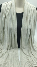 Beige Textured Jersey Shawl