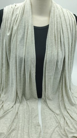 Beige Textured Jersey Shawl