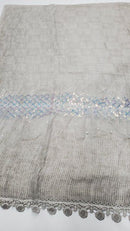 Grey Lace Fancy Shawl