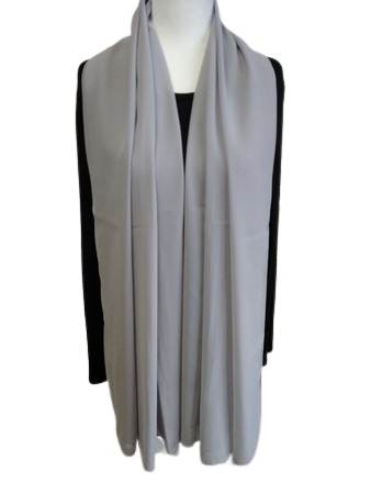 Light Grey Chiffon Shawl