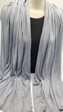 Light Grey Jersey Shawl