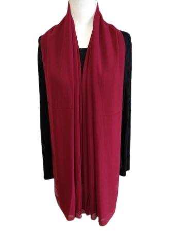 Maroon Chiffon Shawl