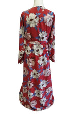 Maroon Floral Kimono