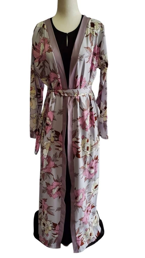 Mauve Floral Kimono