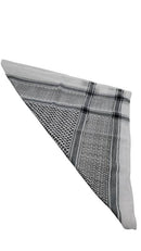 Mens Black and White Scarf