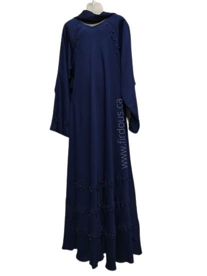 Navy Blue Girls Abaya