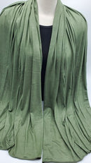Olive Green Jersey Shawl