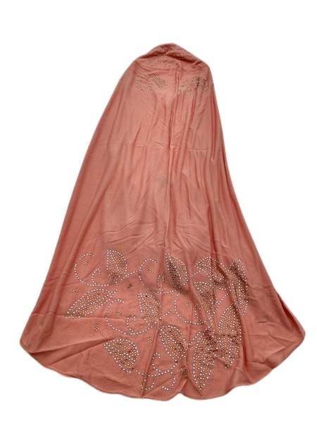 Dusty Brown Fancy Girls Hijab