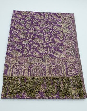 Purple Pashmina Shawl